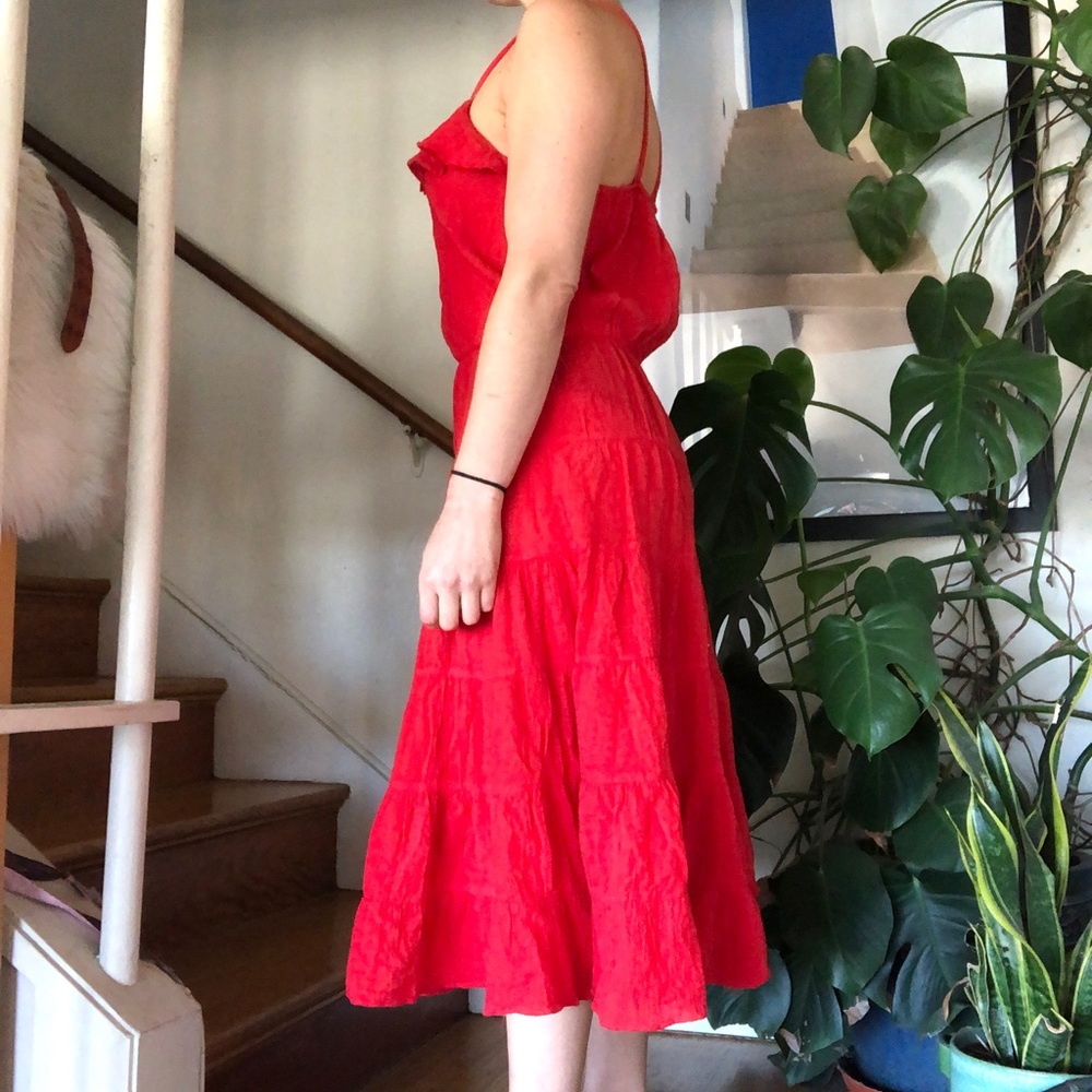 Vintage Purrr’s Red Latin Dance Sun Dress - Picture 4 of 9